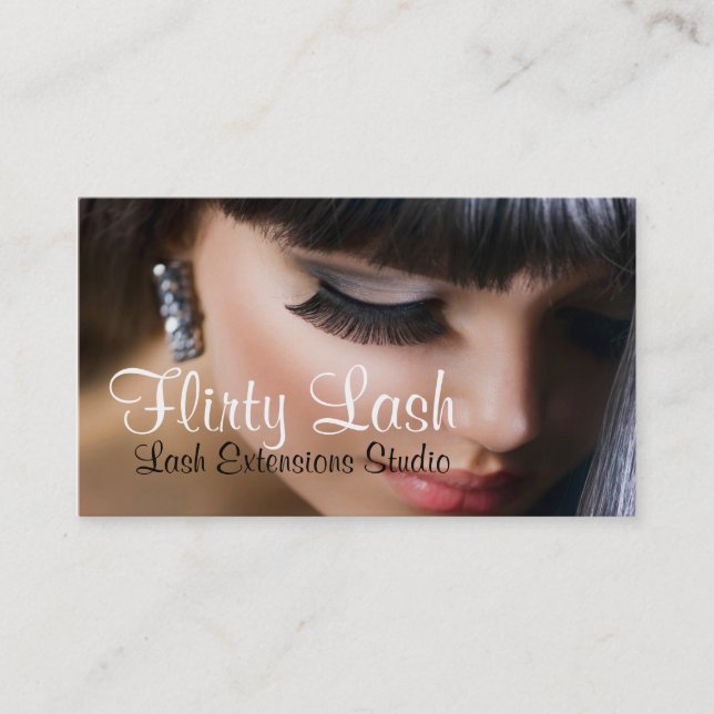 Carte De Visite Lash Extensions Studio Card Make Up Salon Beauty (Devant)
