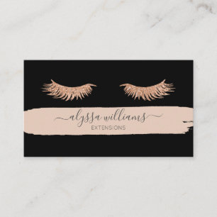 Carte De Visite Lash Services Moderne Elégant Aquarelle