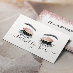 Carte De Visite Lashes Artiste maquillage Long Eyelash Extensions