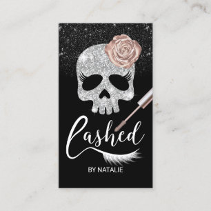 Carte De Visite Lashes Beauté du crâne Moderne Eyelash Extensions