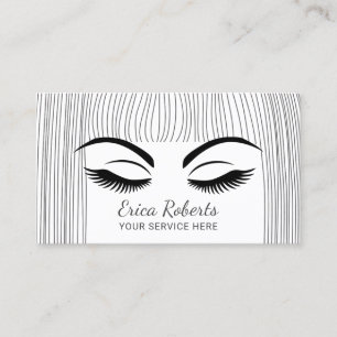 Carte De Visite Lashes & Brows Beauty Girl Salon