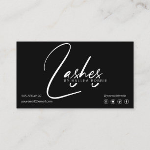 Carte De Visite Lashes Extensions Instructions de post-soins
