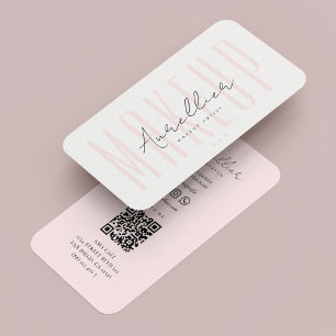 Carte De Visite Lashes Moderne Artiste maquillage Nail Tech Pastel