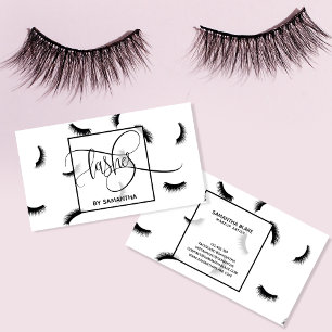 Carte De Visite Lashes Motif Beaucoup de Lashes Eyelash Artiste La
