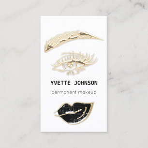 Carte De Visite Lashes professionnels Brosses logo maquillage Lèv