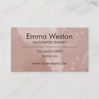 Carte De Visite Lavage Brown aquarelle