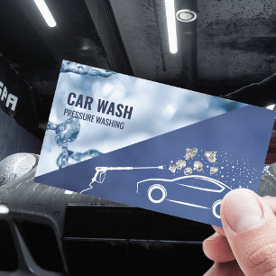 Carte De Visite Lavage de voiture à haute pression professionnel