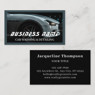 Carte De Visite Lavage de voiture mobile Détail de la pression Lav