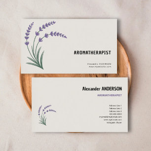Carte De Visite Lavande & Aromathérapeute