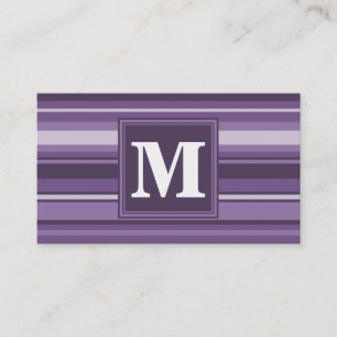 Carte De Visite Lavande monogramme