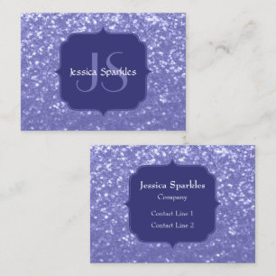 Carte De Visite Lavande violet scintille parties scintillant bling