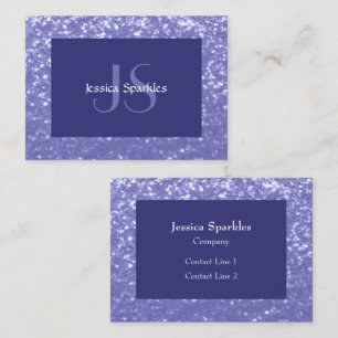 Carte De Visite Lavande violet scintille parties scintillant bling