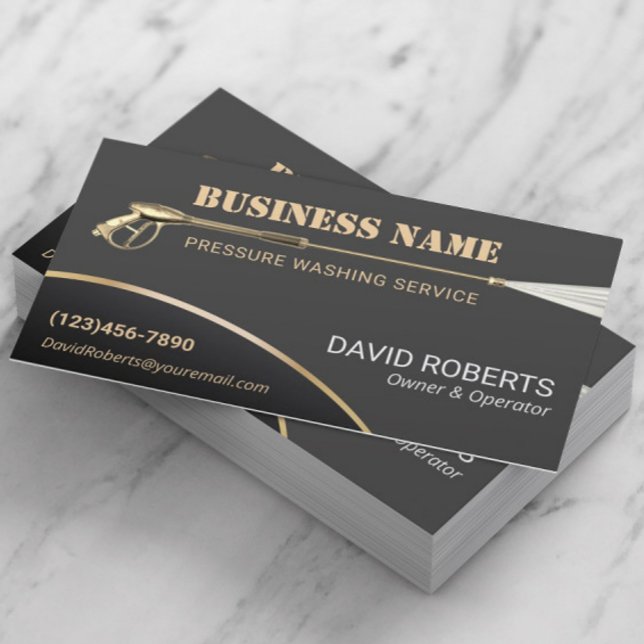 Carte De Visite Lave-linge à pression pour nettoyage de maison (Créateur téléchargé)