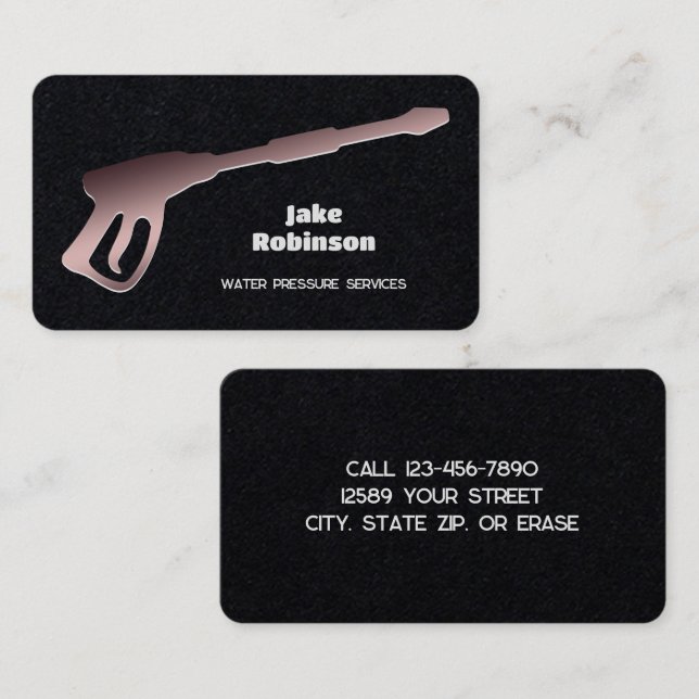 Carte De Visite Lave-linge à pression Premium (Devant / Derrière)