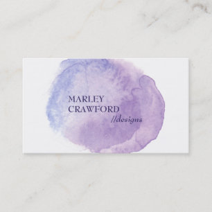 Carte De Visite Lave-linge couleur violet moderne