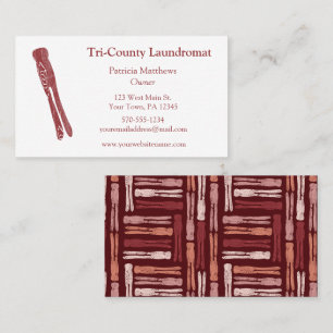 Carte De Visite Lave-linge, laverie, lave-linge et service de remp