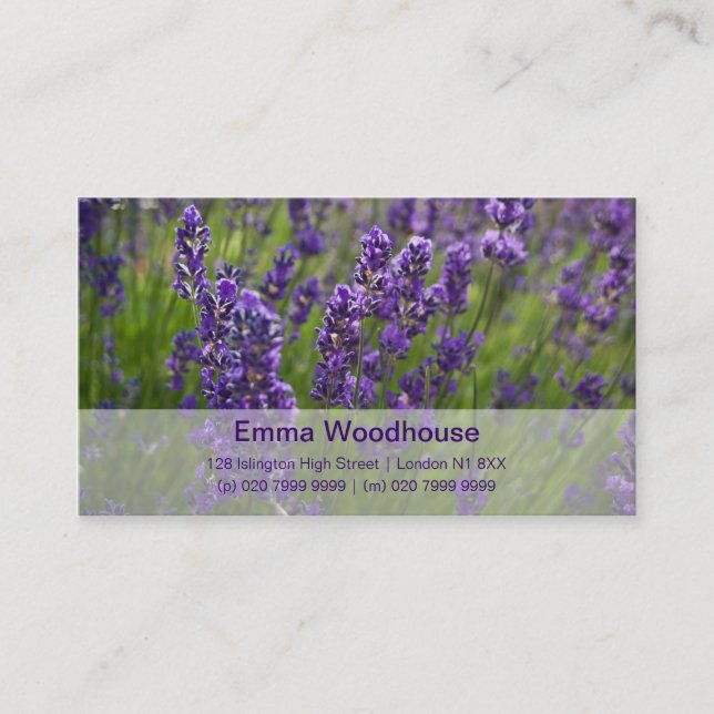 Carte De Visite Lavendar | Lavendel (Devant)