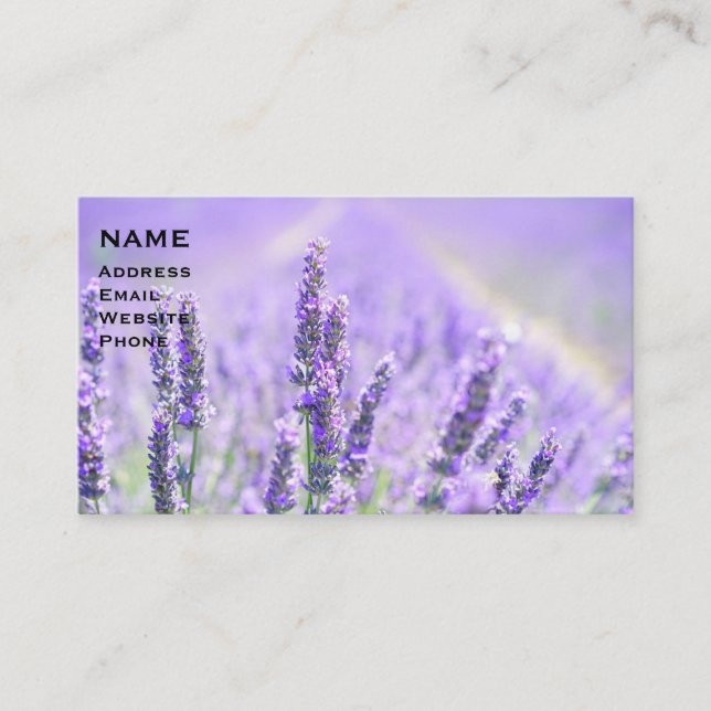 Carte De Visite Lavender Field 1-26 (Devant)