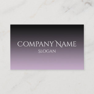Carte De Visite Lavender Grey et Black Ombre