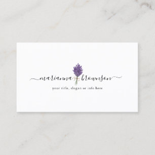 Carte De Visite Lavender Logo Nettoyer