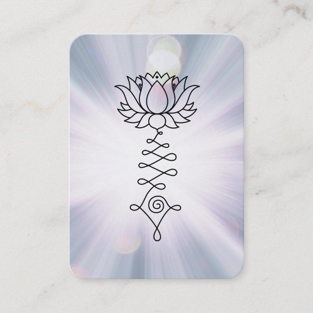 Carte De Visite *~* Lavender Lotus Blue Rays Reiki Healing Energy  (Devant)