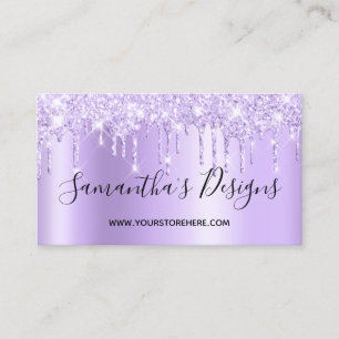 Carte De Visite Lavender Pale Lavender Parties scintillant Drives