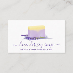 Carte De Visite Lavender Soap Soap Spa naturel cosmétique