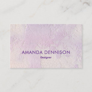 Carte De Visite Lavender Stucco Abstrait