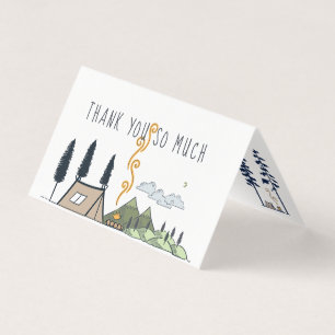 Carte De Visite L'aventure commence   Remerciement pour Baby Showe