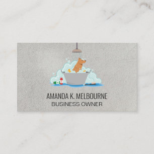 Carte De Visite Laver le chien