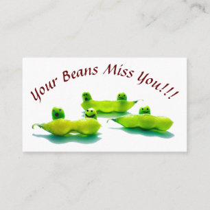 Carte De Visite LavishonOn Beans Participation /Miss You Card