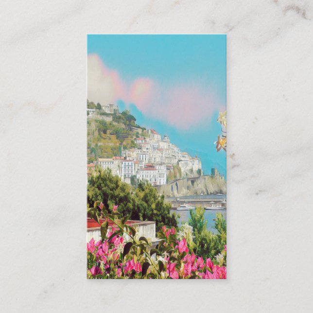 Carte De Visite ldp AMALFI - panorama - Côte d'Amalfi (Devant)