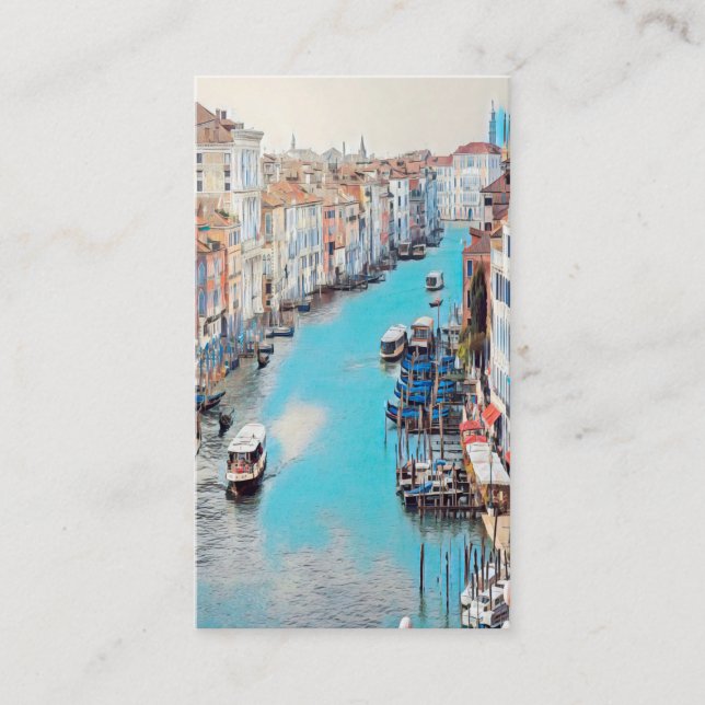 Carte De Visite ldp VENICE - Vue sur le Grand Canal du Rialto (Devant)