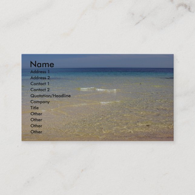 Carte De Visite Le #1 méditerranéen (Devant)