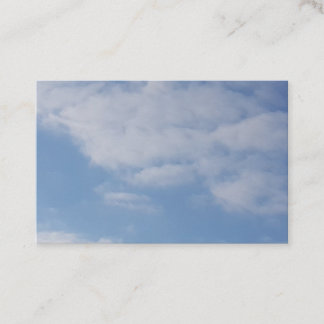 Carte De Visite Le blanc de ciel bleu du logo 2019 d'art opacifie