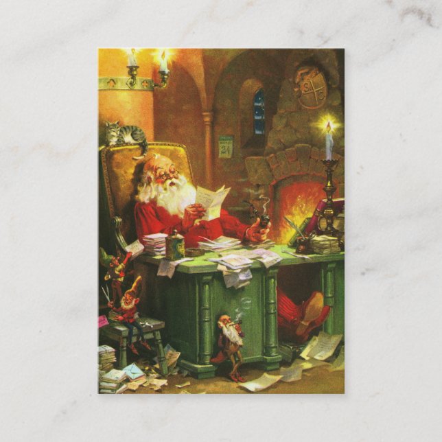 Carte De Visite Le bon vieux père noël (Devant)