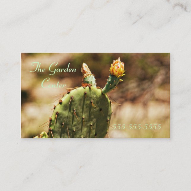 Carte De Visite Le cactus solitaire (Devant)