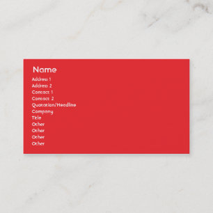 Carte De Visite Le Canada - affaires