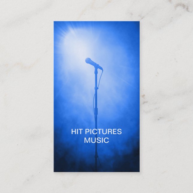 Carte De Visite Le chanteur de disc-jockey de musicien de contrôle (Devant)