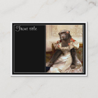 Carte De Visite Le Chimp de Bouguereau