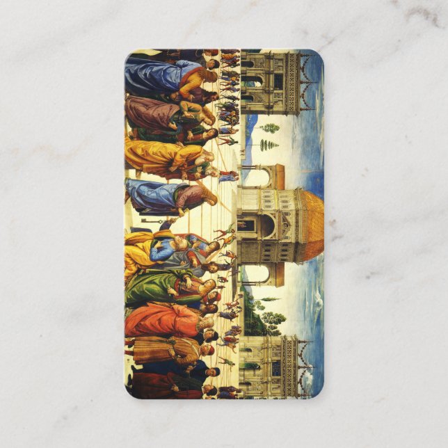 Carte De Visite Le Christ remettant les clefs à saint Pierre (Devant)