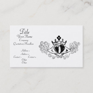 Carte De Visite Le Claddagh (noir)