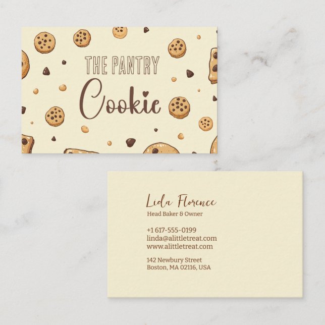 Carte De Visite Le cookie de la Pantry (Devant / Derrière)