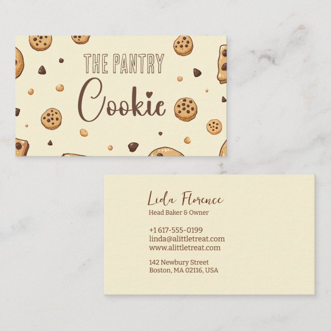 Carte De Visite Le cookie de la Pantry (Devant / Derrière)