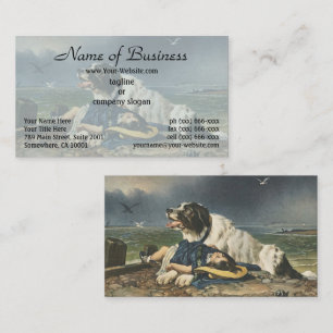 Carte De Visite Le courage du chien : sauvé par Sir Edwin Landseer