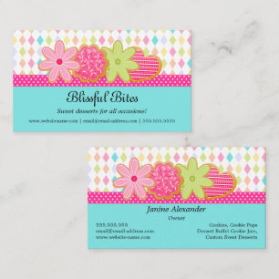 Carte De Visite Le dessert des biscuits de fête