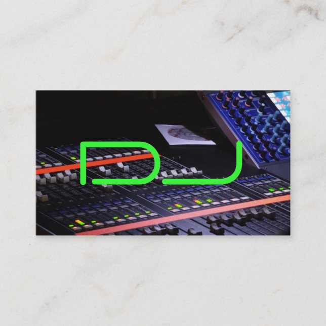 Carte De Visite Le DJ se refroidissent (Devant)