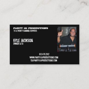 Carte De Visite le djiam, Party 101 productions, Kyle Jackson,
