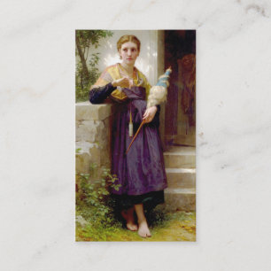 Carte De Visite Le fileur, William-Adolphe Bouguereau