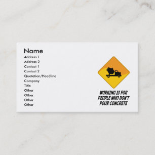 Carte De Visite Le fonctionnement est pour les personnes qui ne